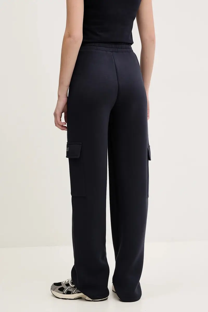 pantaloni della tuta CECILIA colore beige con applicazione V4BB12 K7UW2 Blu navy miniatura 3