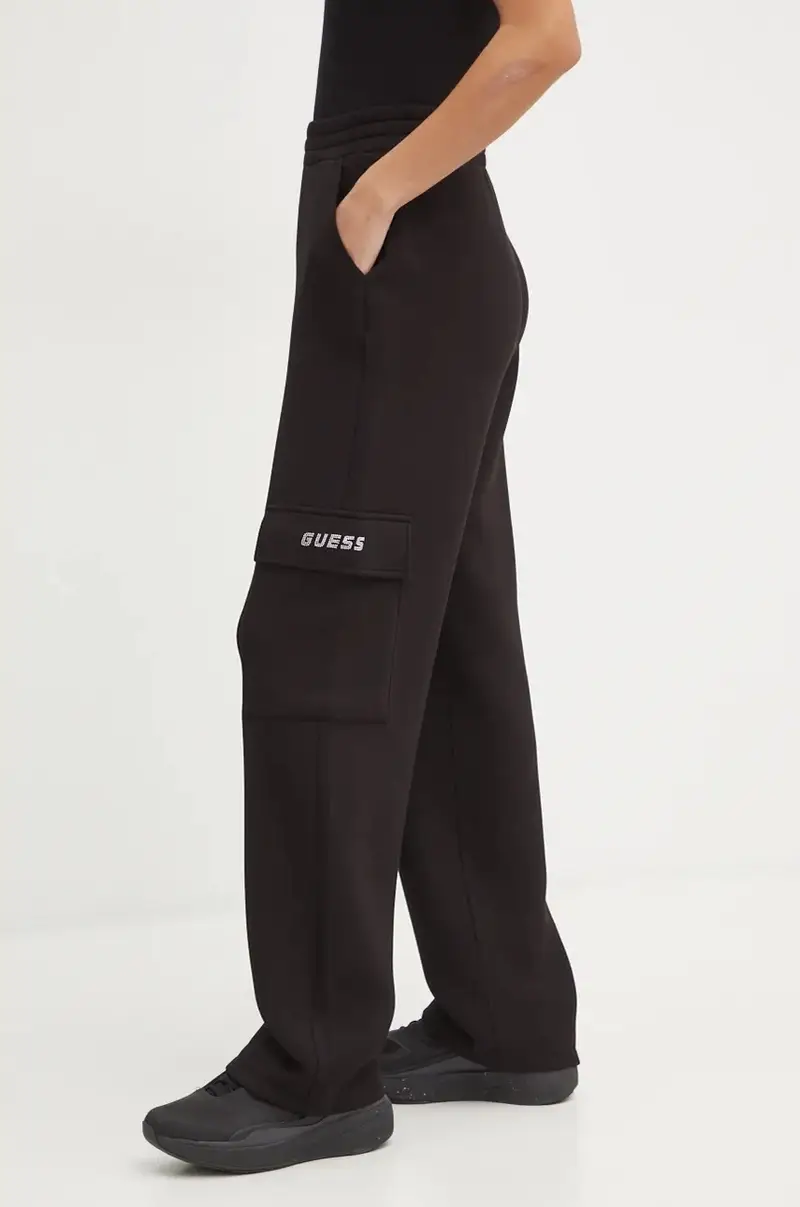 pantaloni della tuta CECILIA colore nero con applicazione V4BB12 K7UW2 miniatura 4