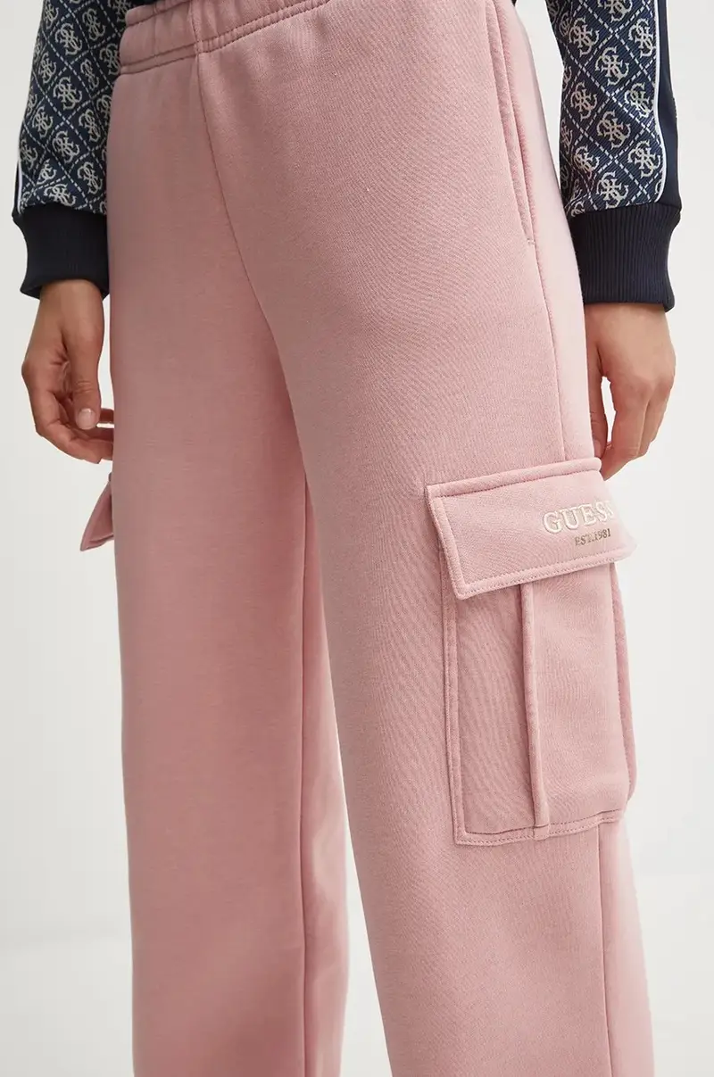 pantaloni della tuta MIDGE colore rosa con applicazione V4BB04 KCHX0 miniatura 4