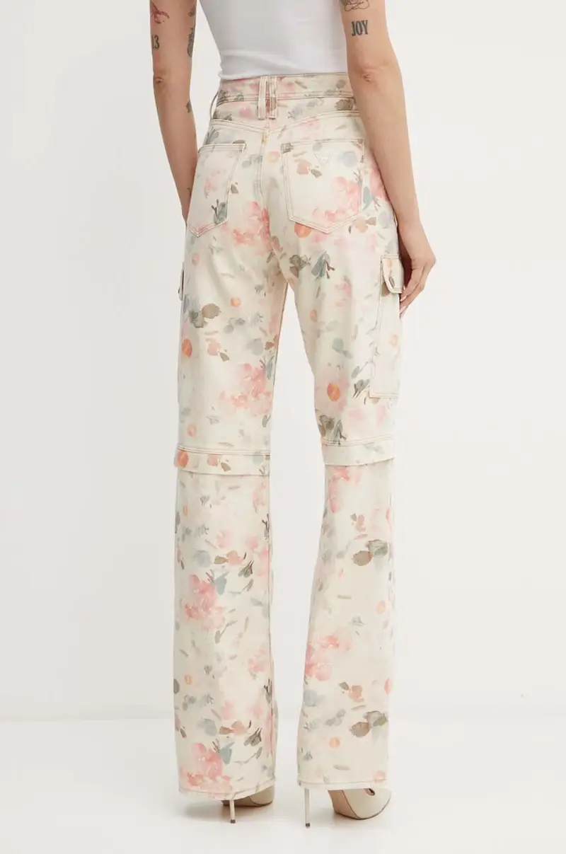 pantaloni donna colore beige W4YA0N D5E51 miniatura 3