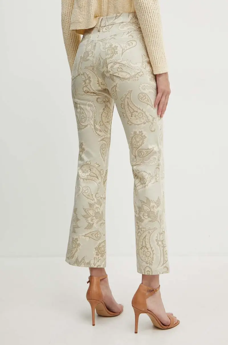 pantaloni donna colore beige W4YA58 WGC70 miniatura 3