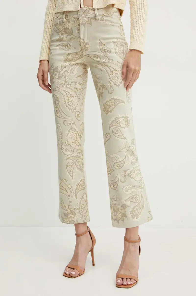 pantaloni donna colore beige W4YA58 WGC70