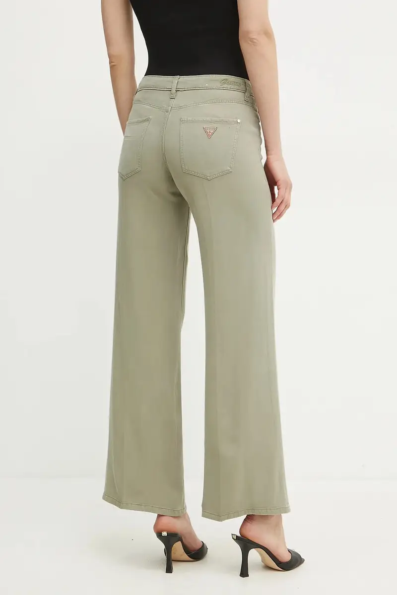 pantaloni donna colore verde W4GA96 WDP85 miniatura 3