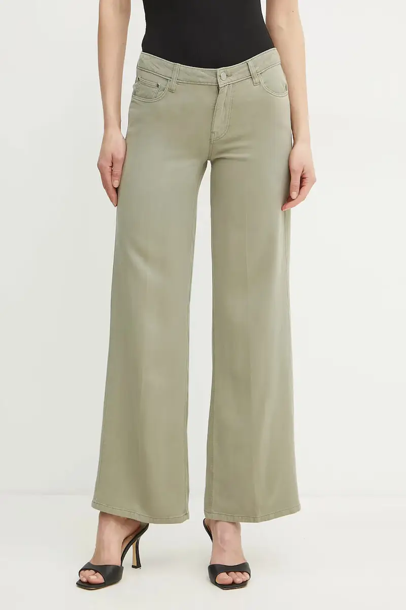 pantaloni donna colore verde W4GA96 WDP85