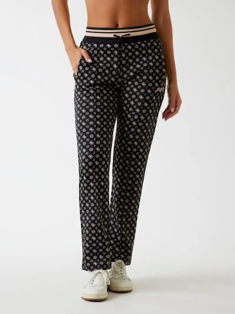 pantaloni donna da tuta in scuba con logo new aggie nero