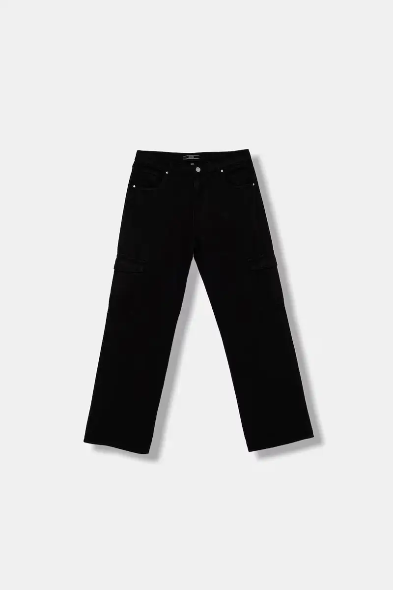 pantaloni in lana bambino/a colore nero J5YB01 WH630