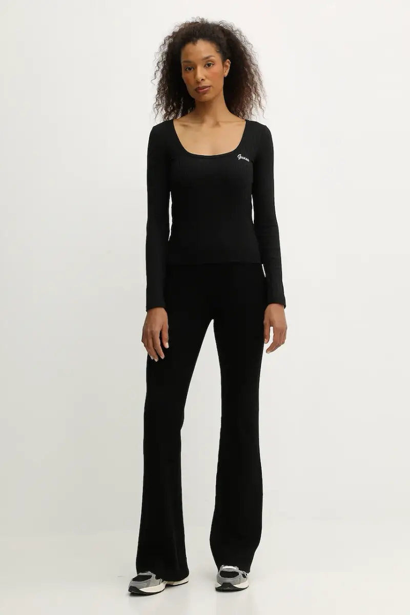 pantaloni in misto lana FLAMINIA donna colore nero V5BB08 Z3JD2 miniatura 2