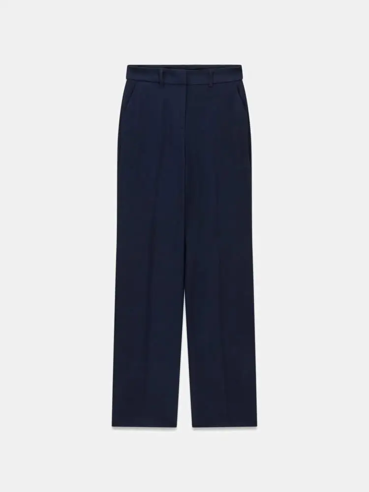 pantaloni in misto lana marciano abby blu