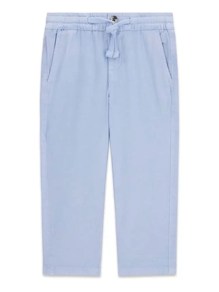 pantaloni infant/kids in lyocell celeste