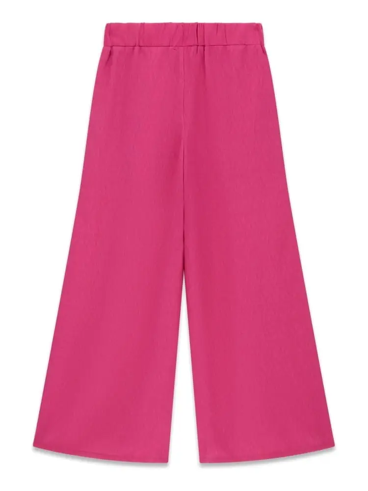 pantaloni kids/junior a palazzo fucsia