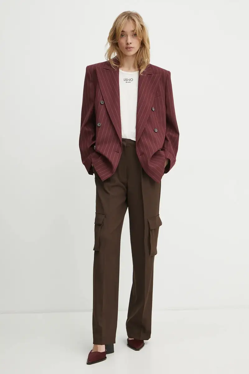 pantaloni MATEA donna colore marrone W5RB41 WGX02 miniatura 2