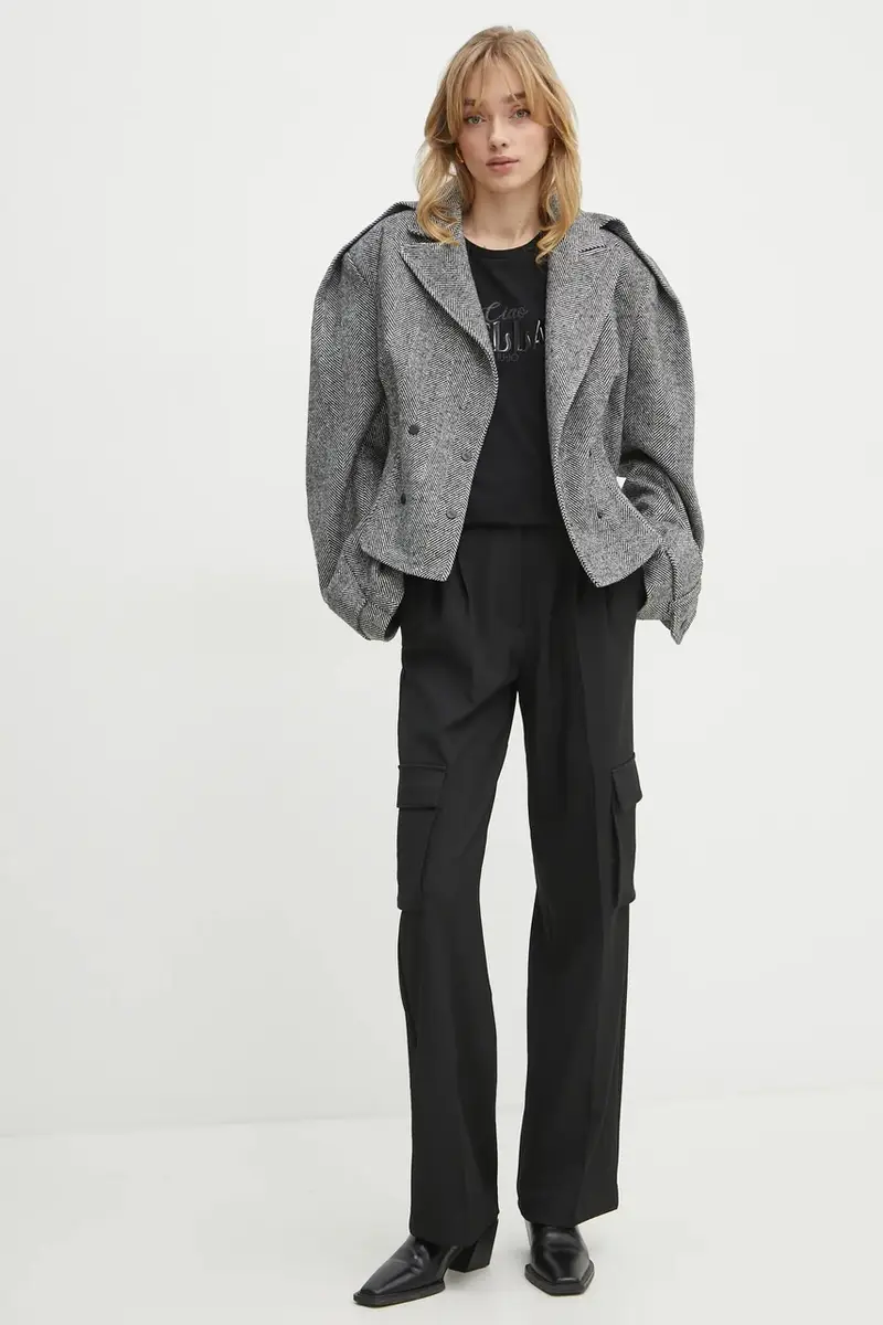 pantaloni MATEA donna colore nero W5RB41 WGX02 miniatura 2