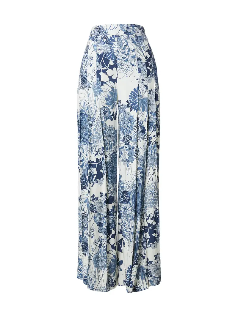 Pantaloni navy / blu fumo / bianco