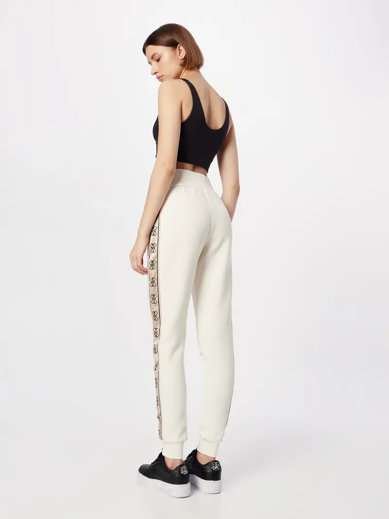 GUESS Pantaloni sportivi 'BRITNEY' beige / nero / offwhite miniatura 2