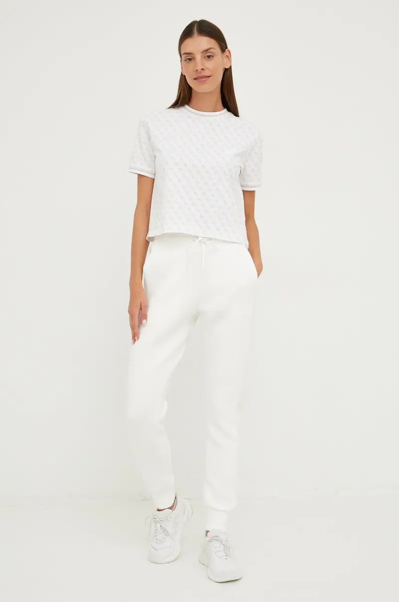 pantaloni tuta ALLIE colore bianco V2YB18 K7UW2 miniatura 2