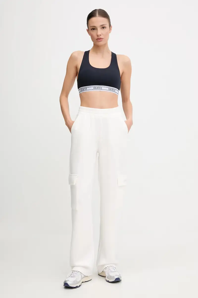 pantaloni tuta CECILIA colore beige con applicazione V4BB12 K7UW2 miniatura 2