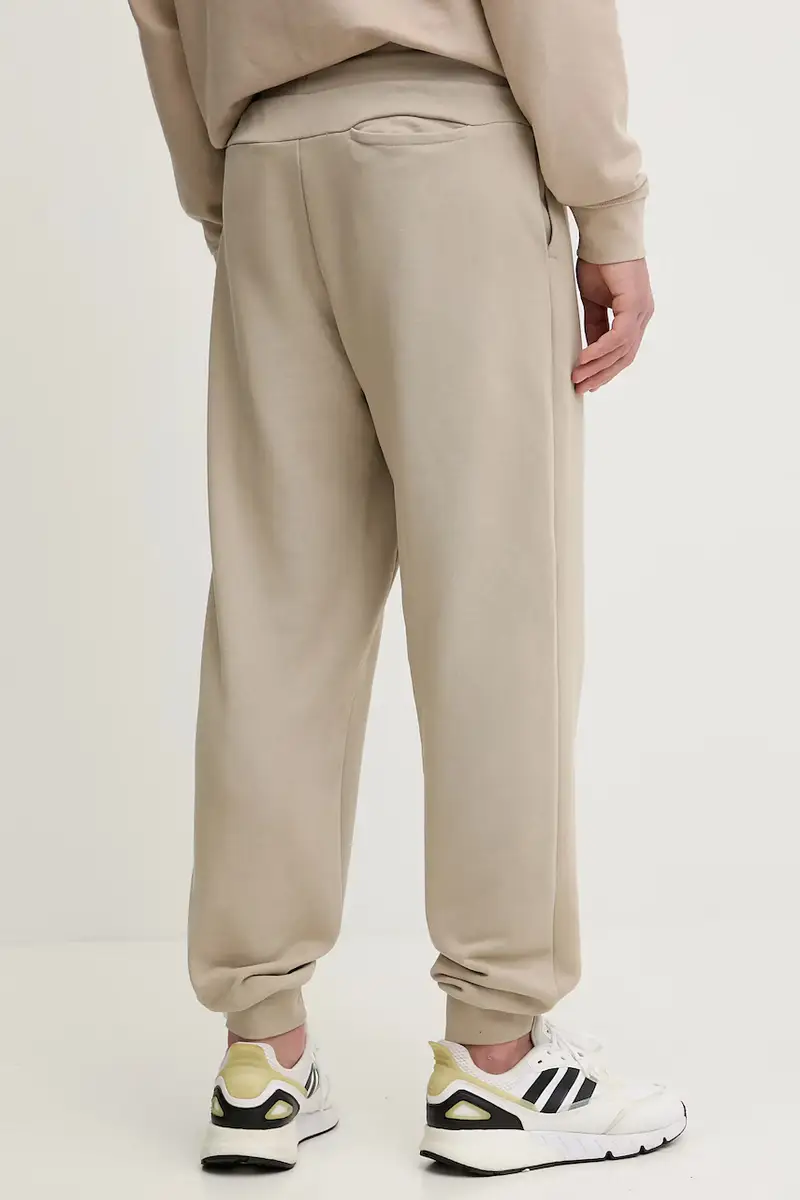 pantaloni tuta di cotone MENTORE uomo colore beige Z5YB01 KCE91 miniatura 3