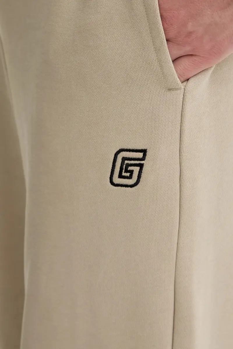 pantaloni tuta di cotone MENTORE uomo colore beige Z5YB01 KCE91 miniatura 4