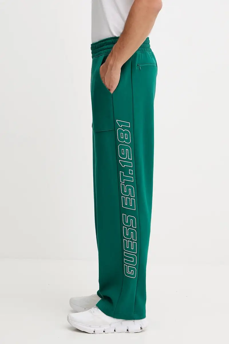 pantaloni tuta di cotone MENTORE uomo colore verde Z5YB00 KCE91 miniatura 4