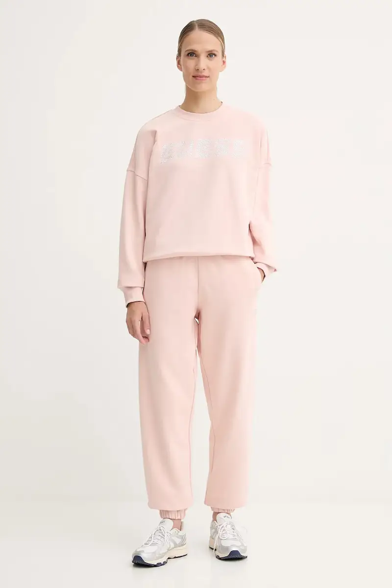 pantaloni tuta di cotone PRIMULA donna colore arancione V5YB17 KCRP0 miniatura 2