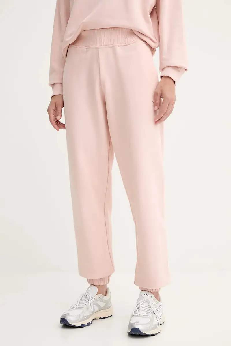 pantaloni tuta di cotone PRIMULA donna colore arancione V5YB17 KCRP0