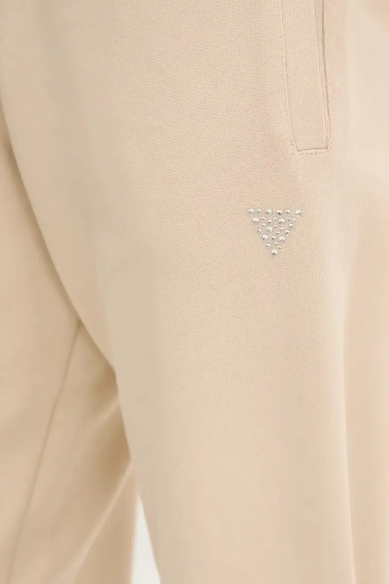 pantaloni tuta di cotone PRIMULA donna colore beige V5YB17 KCRP0 miniatura 4