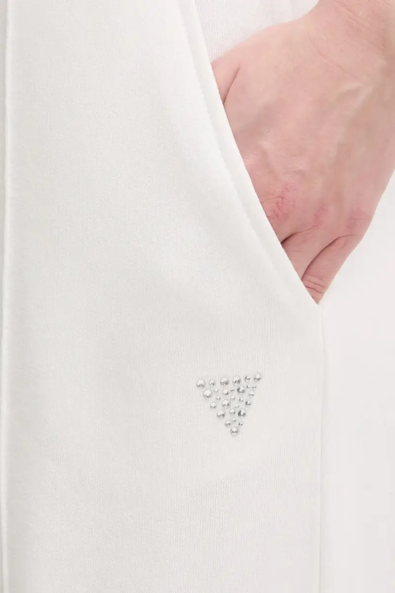 pantaloni tuta di cotone PRIMULA donna colore bianco V5GB07 KCRP0 miniatura 4