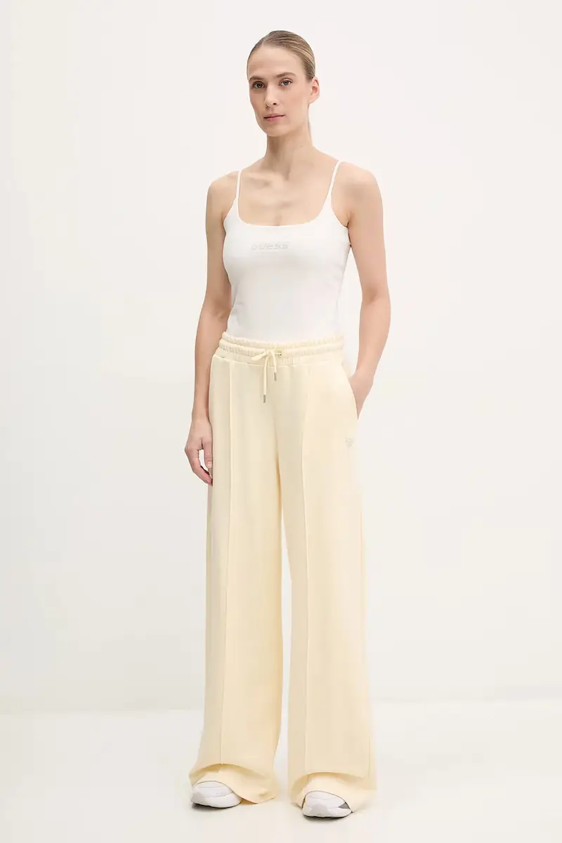 pantaloni tuta di cotone PRIMULA donna colore giallo V5GB07 KCRP0 miniatura 2