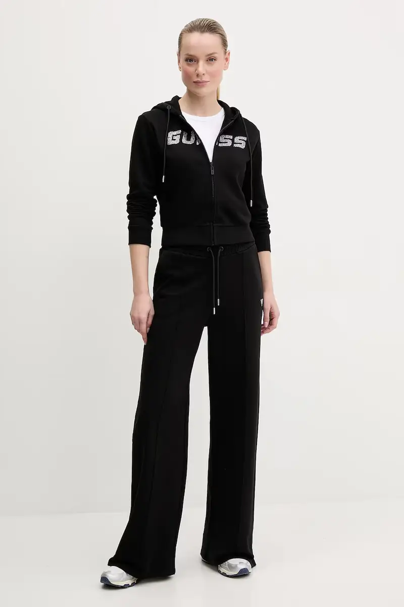 pantaloni tuta di cotone PRIMULA donna colore nero V5GB07 KCRP0 miniatura 2