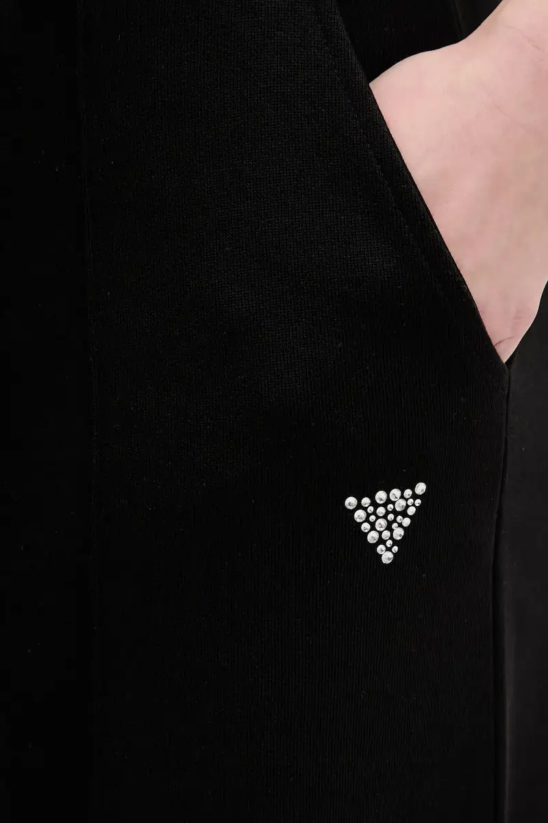 pantaloni tuta di cotone PRIMULA donna colore nero V5GB07 KCRP0 miniatura 4