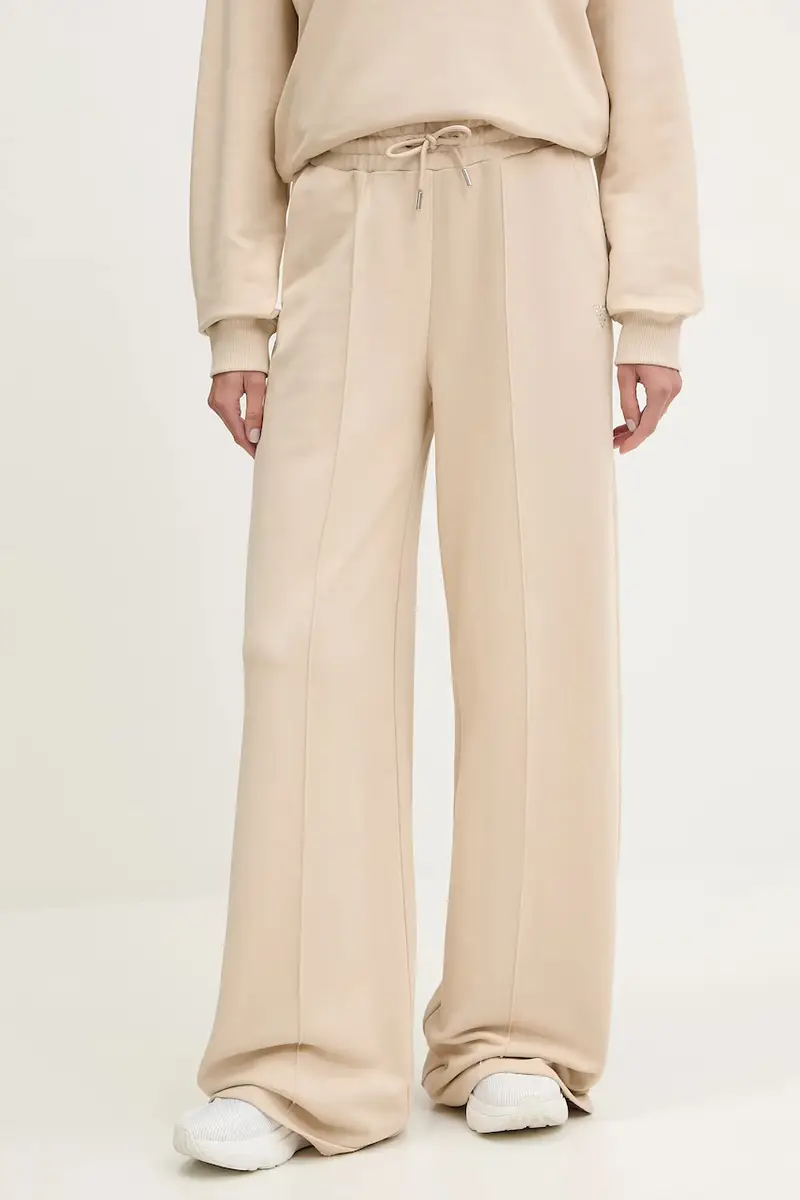 pantaloni tuta di cotone PRIMULA donna colore nero V5GB07 KCRP0 Beige