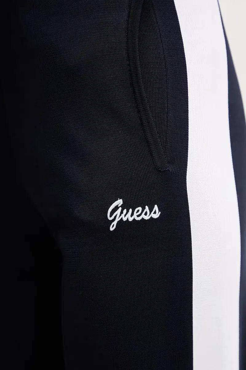 pantaloni tuta donna colore blu navy con applicazione V5GB00 Z3D60 miniatura 4