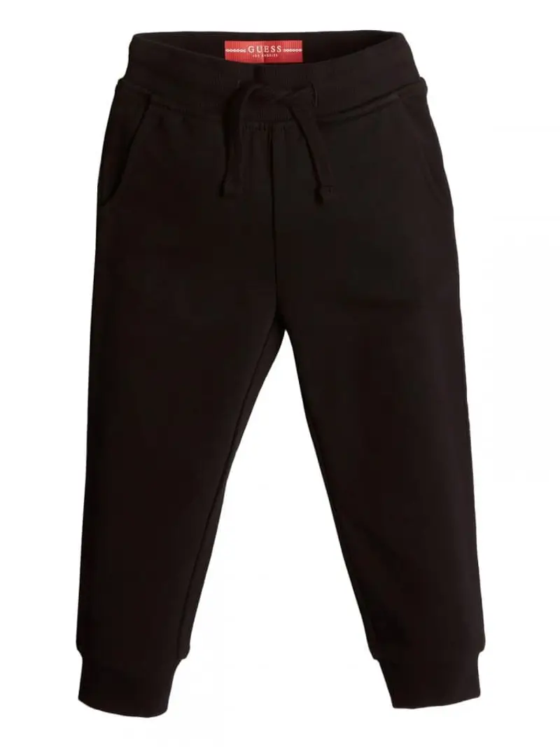 pantaloni tuta infant/kids neri in cotone