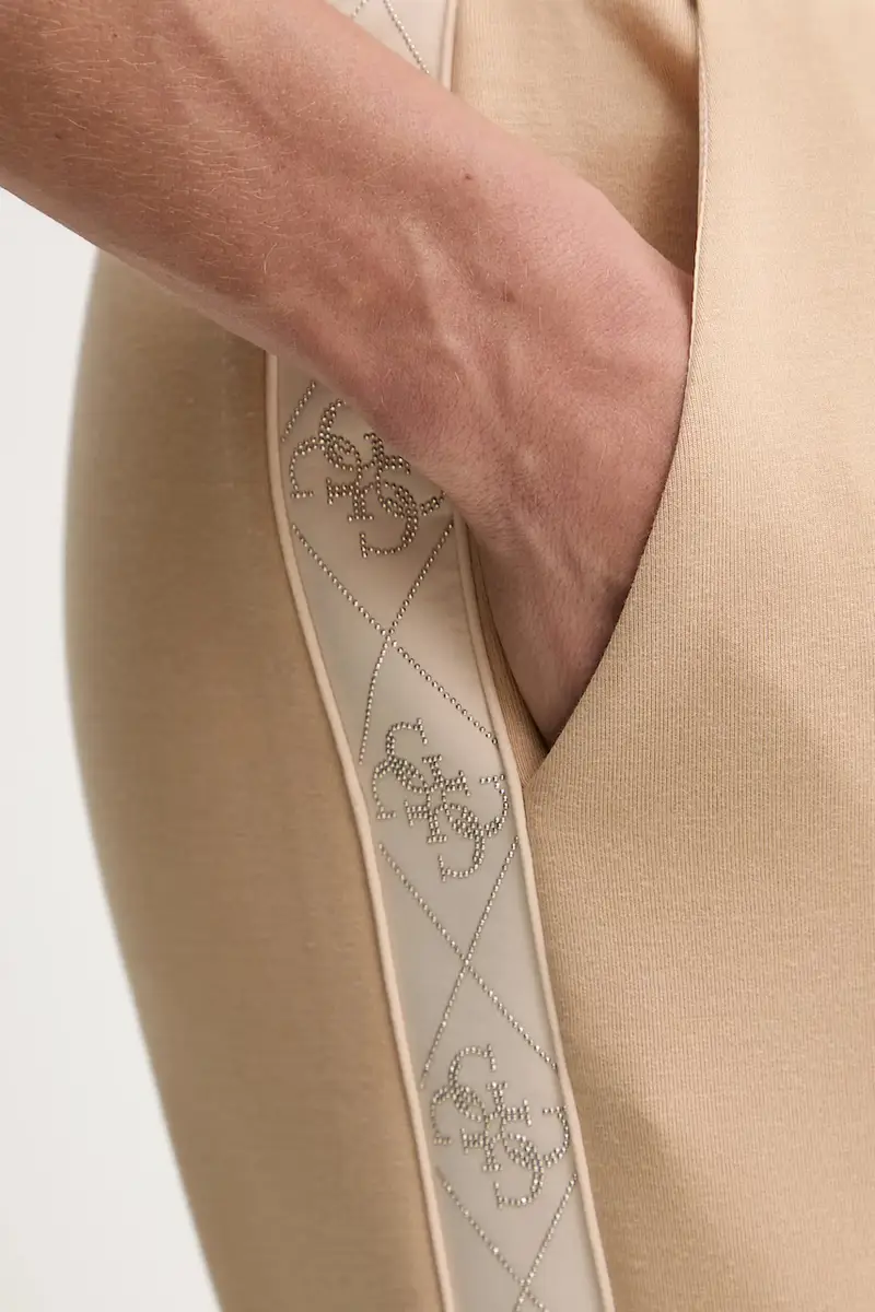 pantaloni tuta NEW VICTOIRE donna colore beige con applicazione W5YB11 KBYE2 miniatura 4