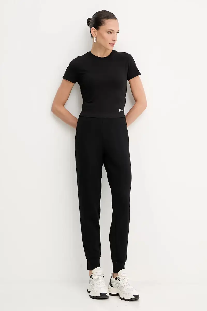 pantaloni tuta NEW VICTOIRE donna colore nero con applicazione W5YB11 KBYE2 miniatura 2