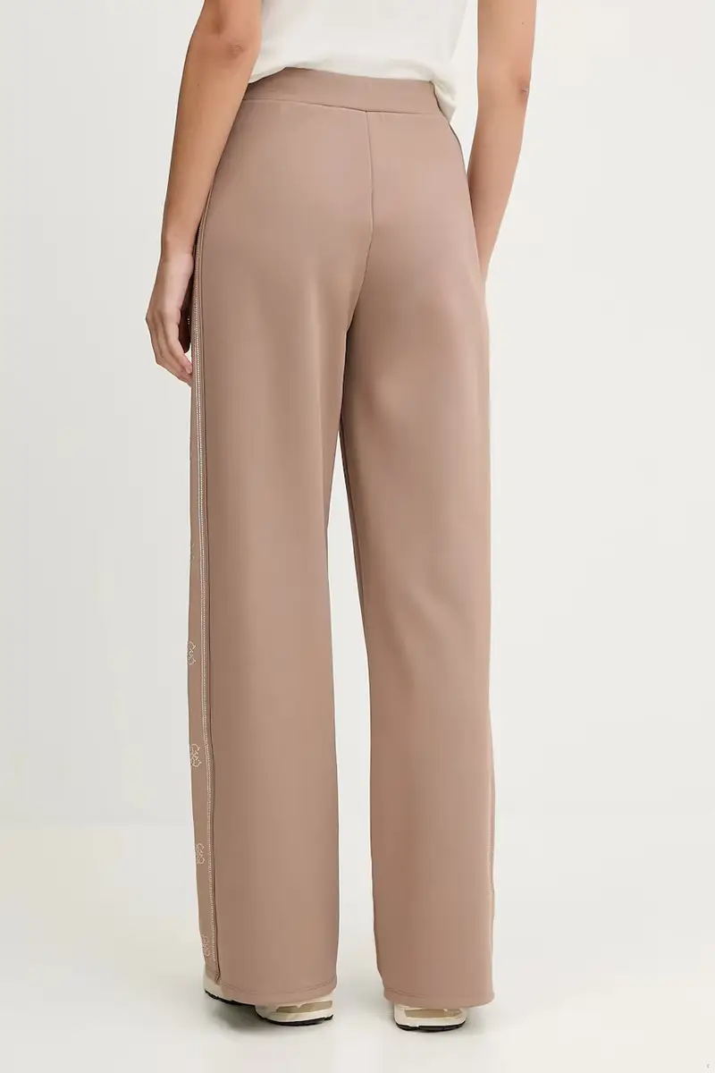 pantaloni tuta OCTAVIA donna colore beige con applicazione V5BB12 KCX22 miniatura 3