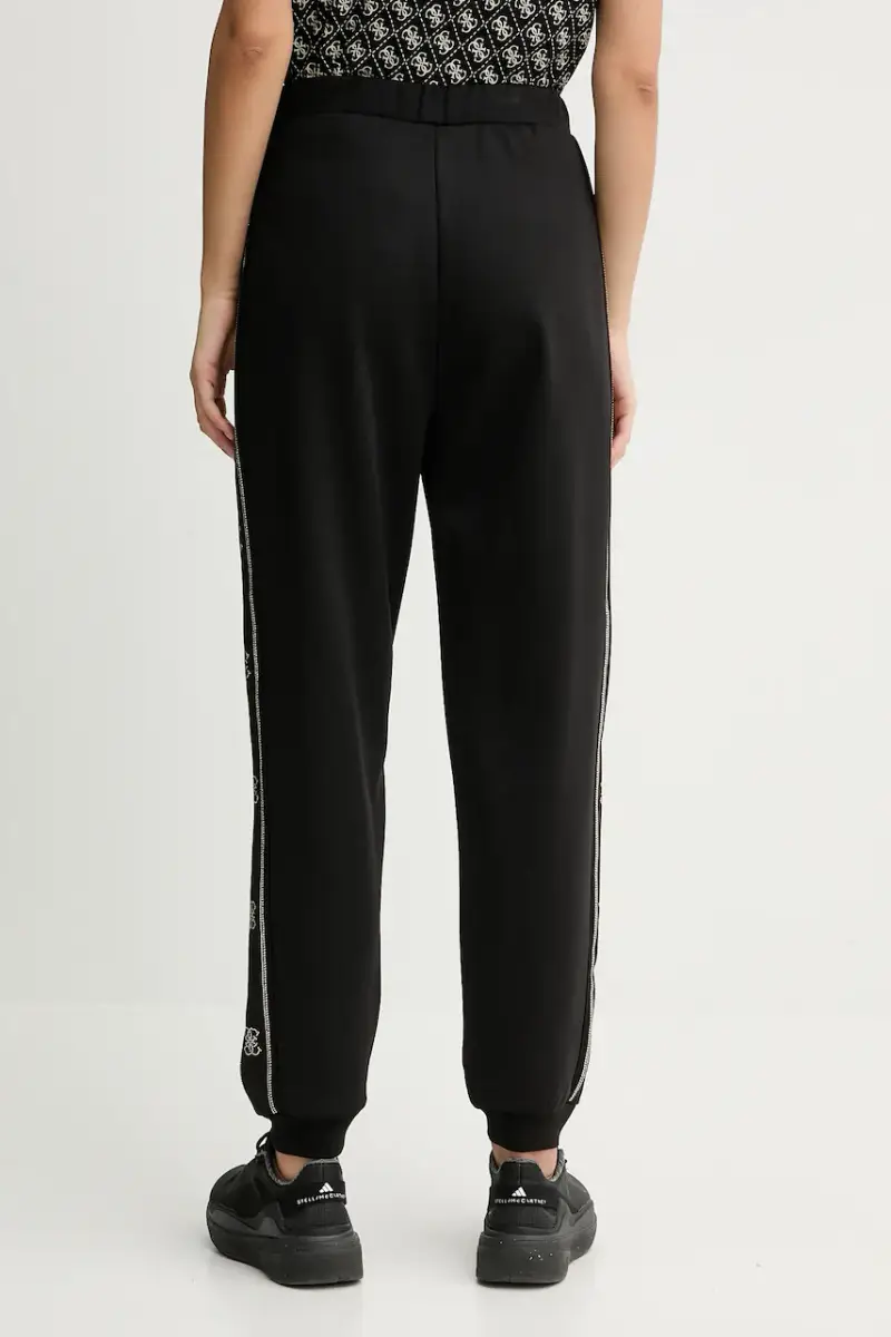 pantaloni tuta OCTAVIA donna colore nero con applicazione V5BB23 KCX22 miniatura 3