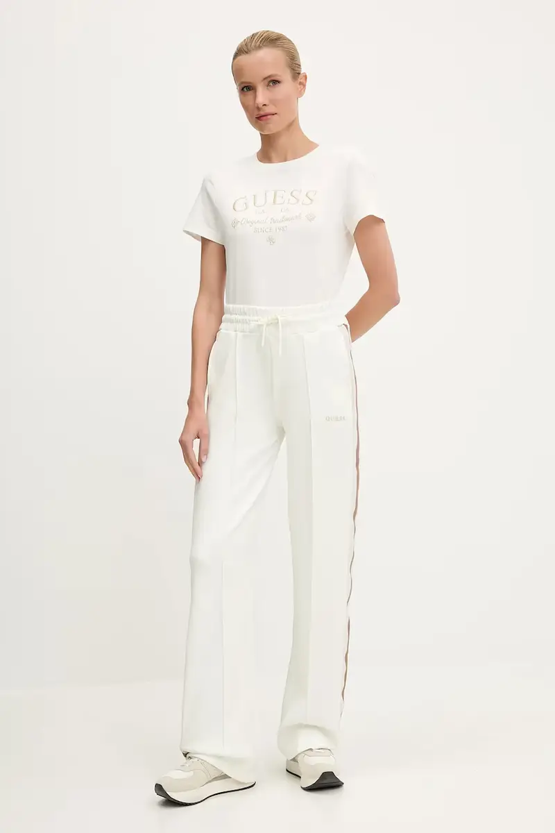 pantaloni tuta YARROW donna colore nero V5GB12 KCRU2 Beige miniatura 2