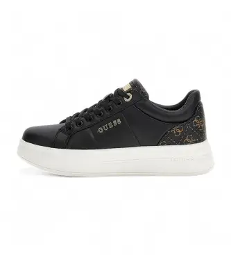 per donna FLFWLLPEL12 Sneaker Welli in vera pelle nera (41), Nero, Basso, Stringhe, Casual
