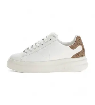 per donna FLJELBFAL12 Sneakers Elbina in vera pelle bianca (36), Bianco, Basso, Stringhe, Casual