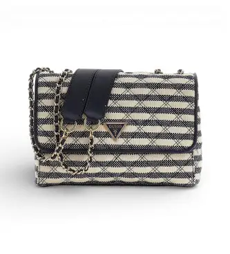 per donna HWAG9673200 Borsa Giully, beige e blu navy (OSFA), Casual, Poliestere