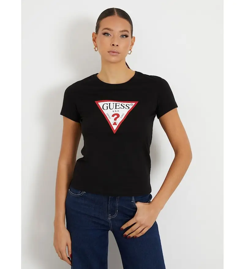 Guess T-shirt Donna Nero 4054818