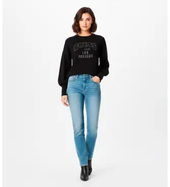 per donna W5YR26Z26I2 Felpa con logo nero (S), Casual, Cotone