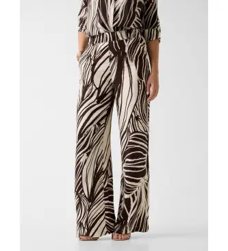 per donna W6GB19W1972 Pantaloni in viscosa con stampa animalier (S), Casual, Animal Print