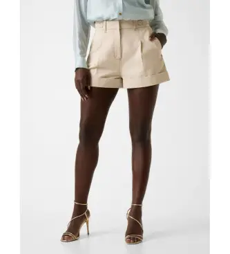 per donna W6GD24W1806 Pantaloncini beige Coreline con cuciture a contrasto (XS), Casual, Cotone