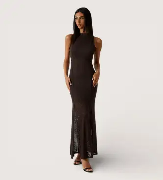 per donna W6GK16K2953 Nuovo vestito marrone Liza (S), Casual, Poliamide, Senza maniche / cinghie