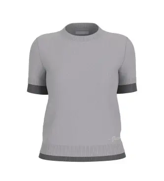 per donna W6GR04Z0584 Maglietta Stromi color talpa (S), Casual, Lana, Manica corta, Taupe