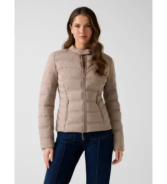 per donna W6RL02WJ492 Giacca trapuntata marrone con logo 4G (XS), Casual, Poliestere Nero