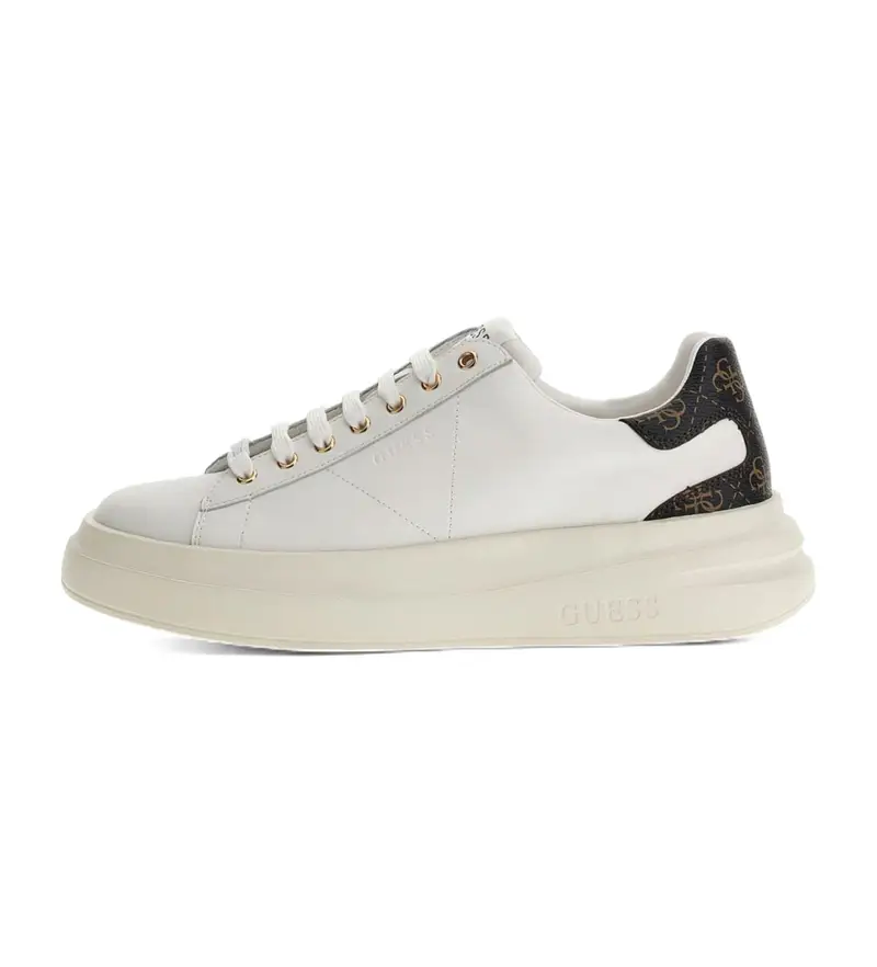 Guess Sneakers uomo bianche in pelle con logo 4G