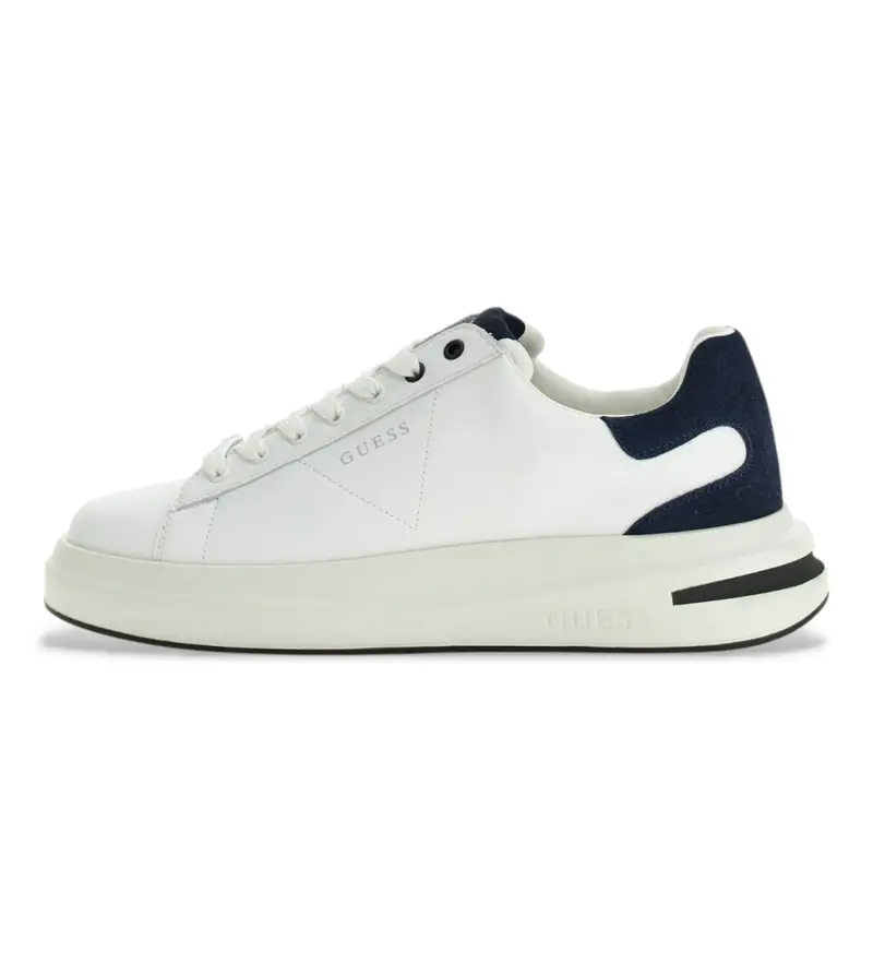 per uomo FMTLBALEL12 Sneakers bianche Elba (43), Bianco, Basso, Stringhe, Casual Blu